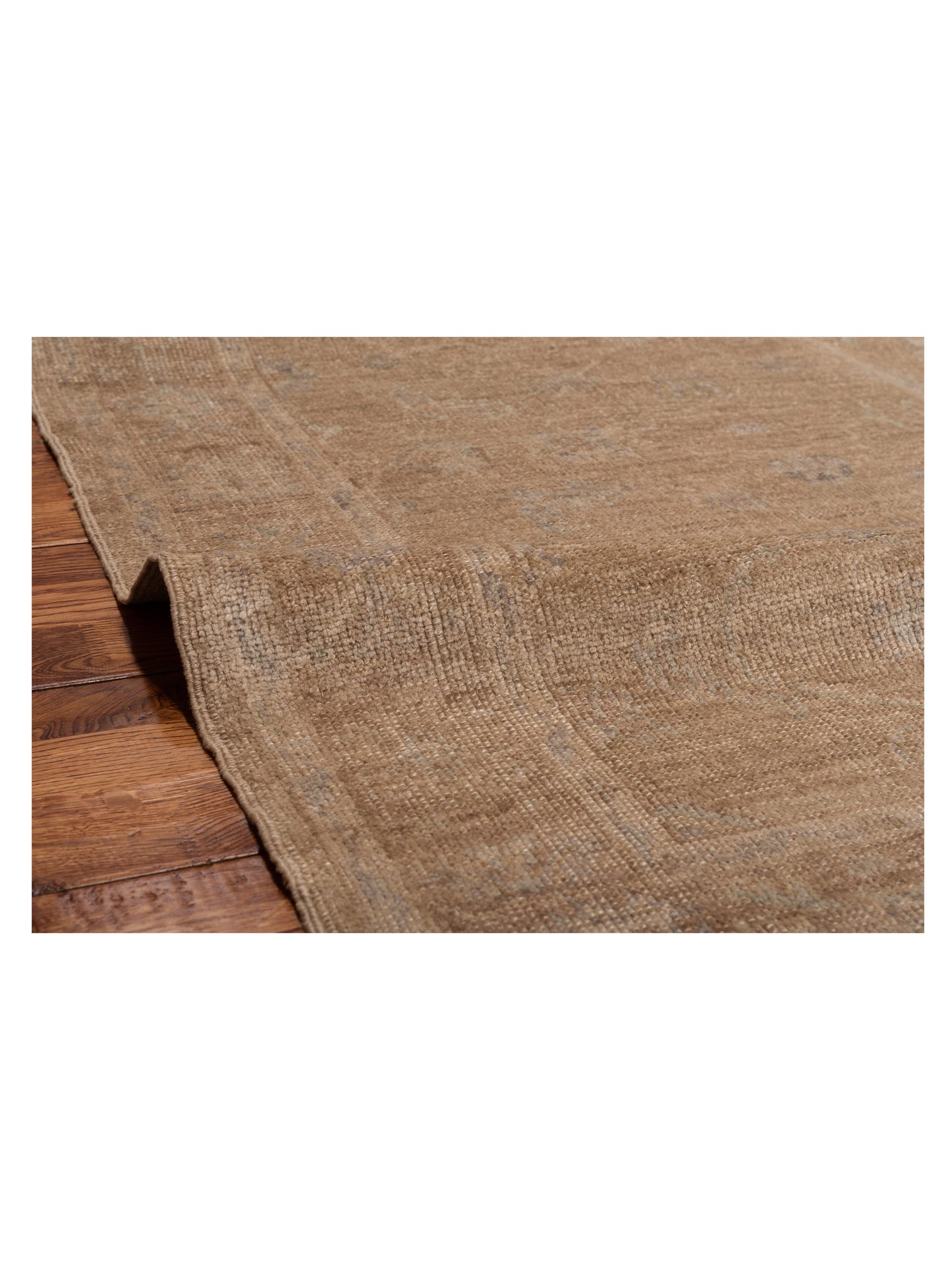 Angora Oushak 125601 Silver Beige 3.11x5.2 Hand Knotted Rug