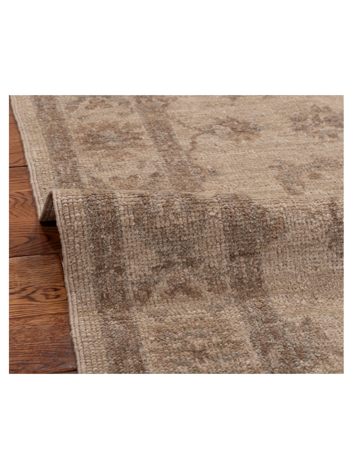 Angora Oushak 125608 Ivory Ivory 4.1X5.7 Hand Knotted Rug