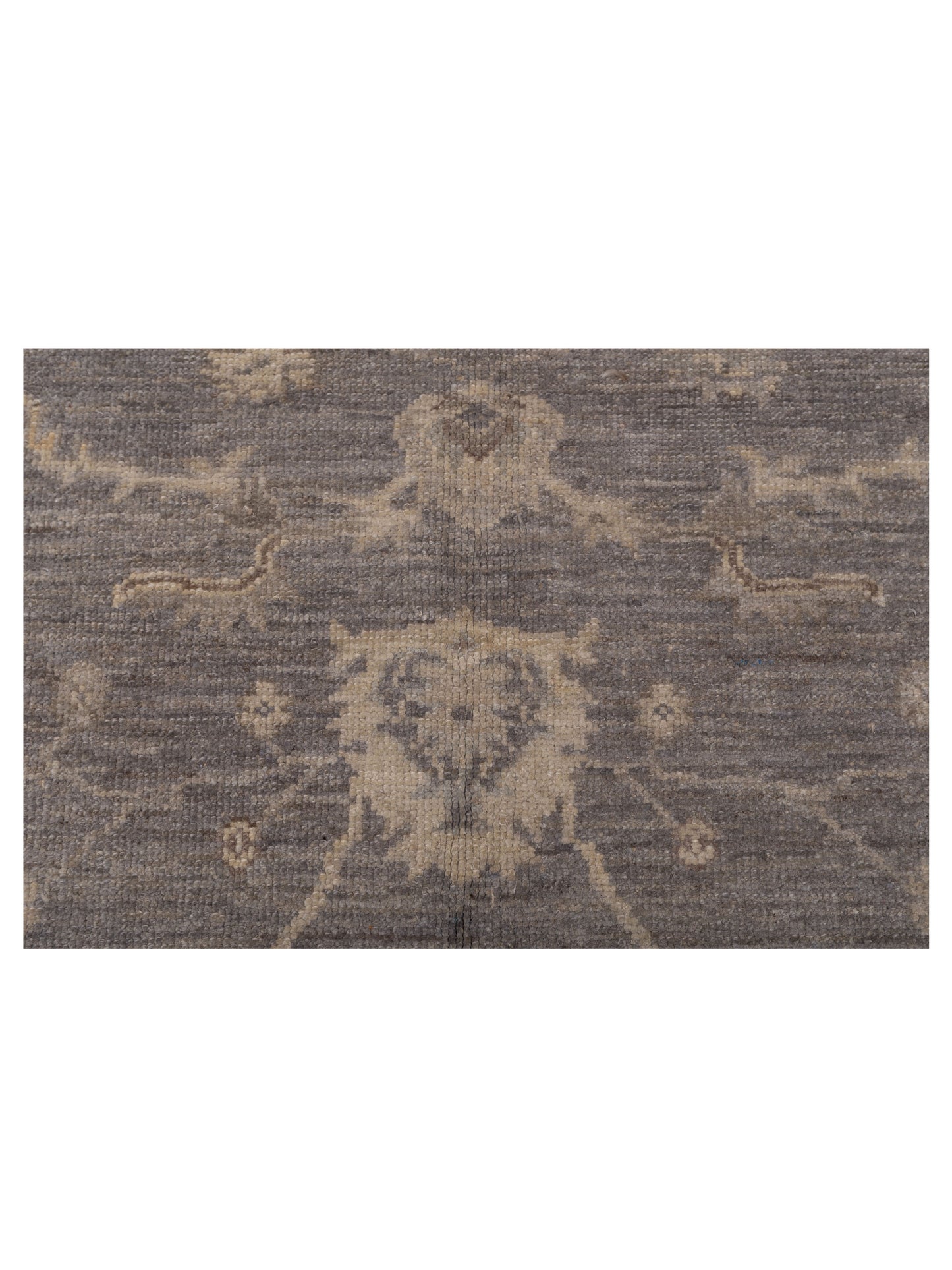 Angora Oushak 125815 Gray Ivory 6.2x12.5 Hand Knotted Rug