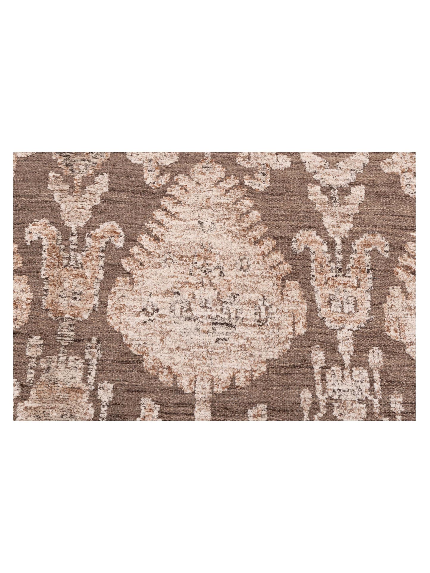 Agra 125871 Brown 9.2x12.1 Hand Knotted Rug