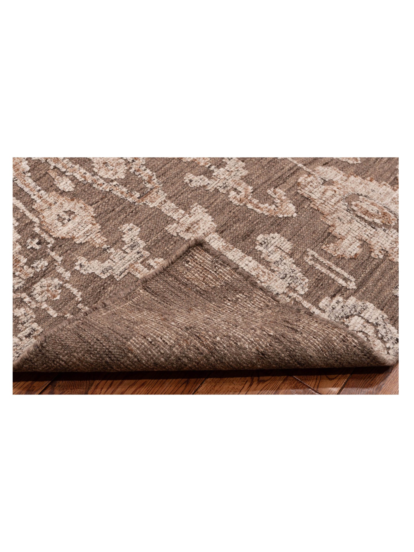 Agra 125871 Brown 9.2x12.1 Hand Knotted Rug