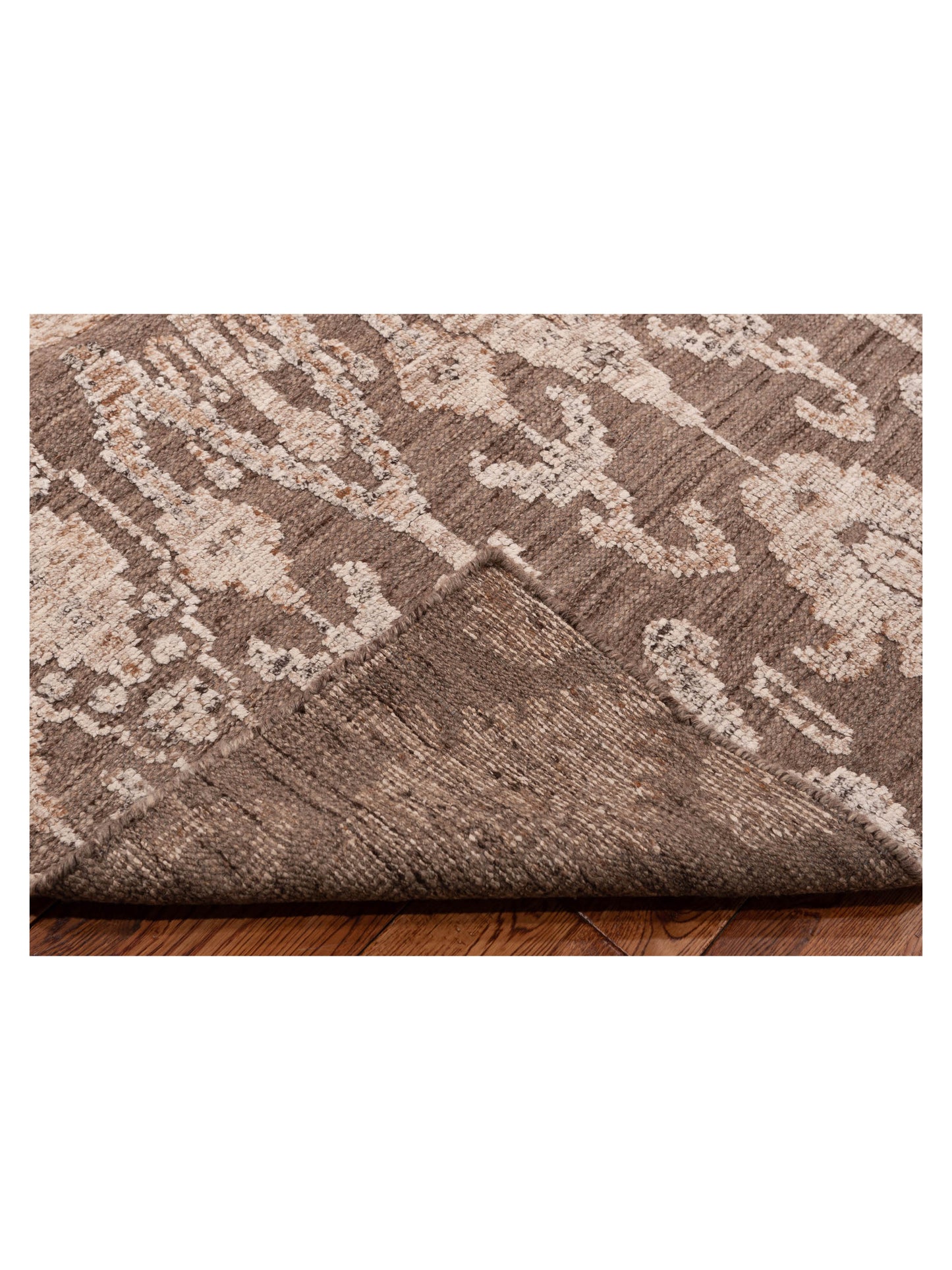Himalayan 125872 Brown Brown 9.1x11.9 Hand Knotted Rug