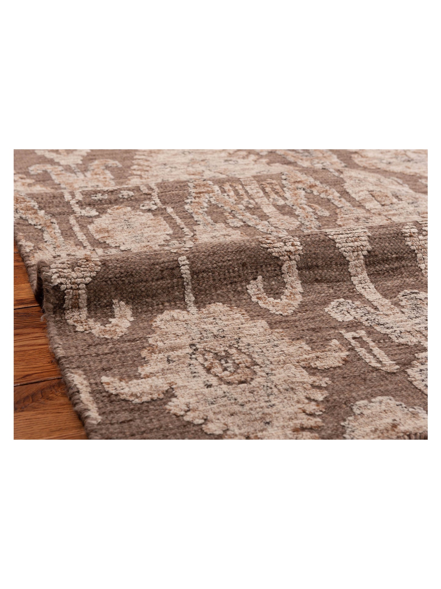 Himalayan 125872 Brown Brown 9.1x11.9 Hand Knotted Rug