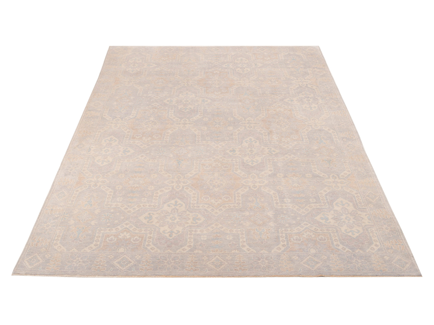 Andalusia 125885 Gray Silver 9.2x11.9 Hand Knotted Rug