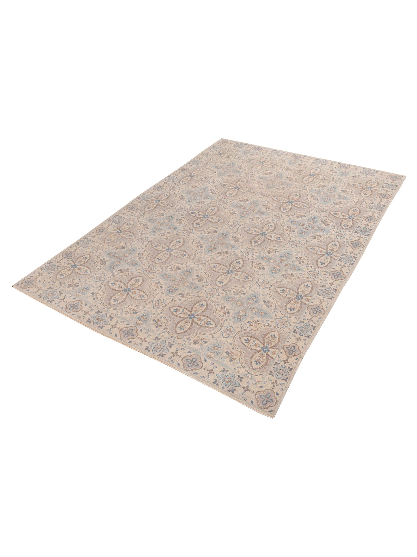 Andalusia 125892 Ivory Ivory 9.11x14 Hand Knotted Rug
