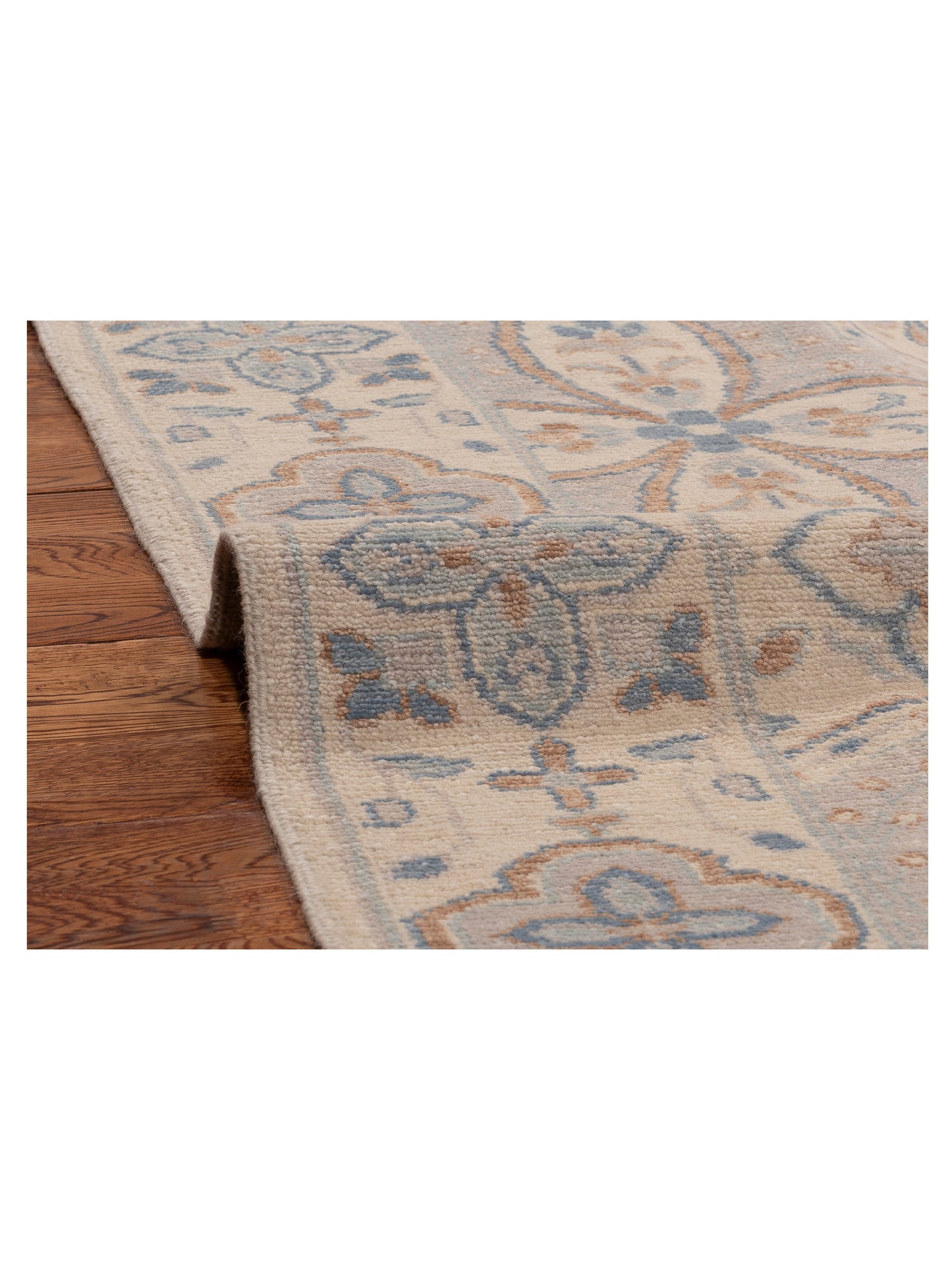 Andalusia 125892 Ivory Ivory 9.11x14 Hand Knotted Rug