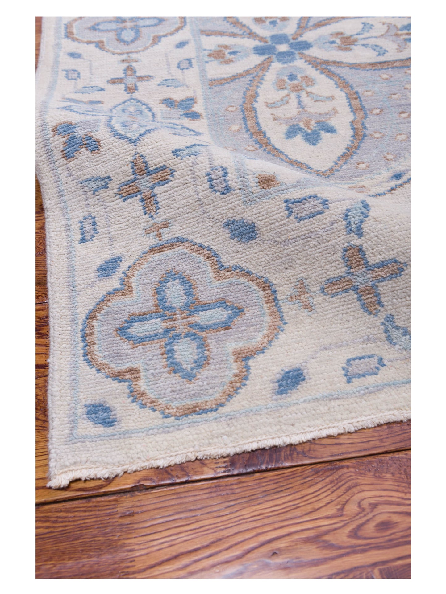 Andalusia 125892 Ivory Ivory 9.11x14 Hand Knotted Rug