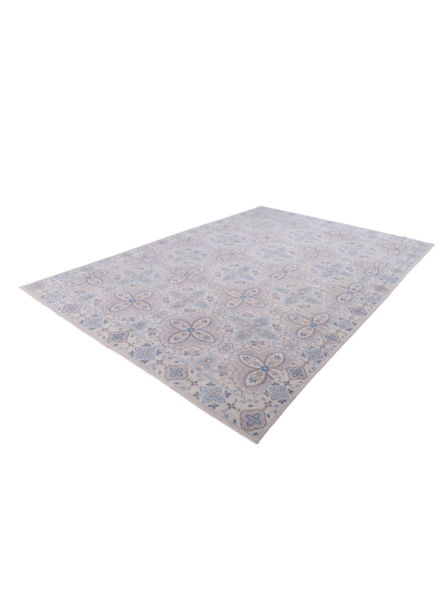 Andalusia 125892 Ivory Ivory 9.11x14 Hand Knotted Rug