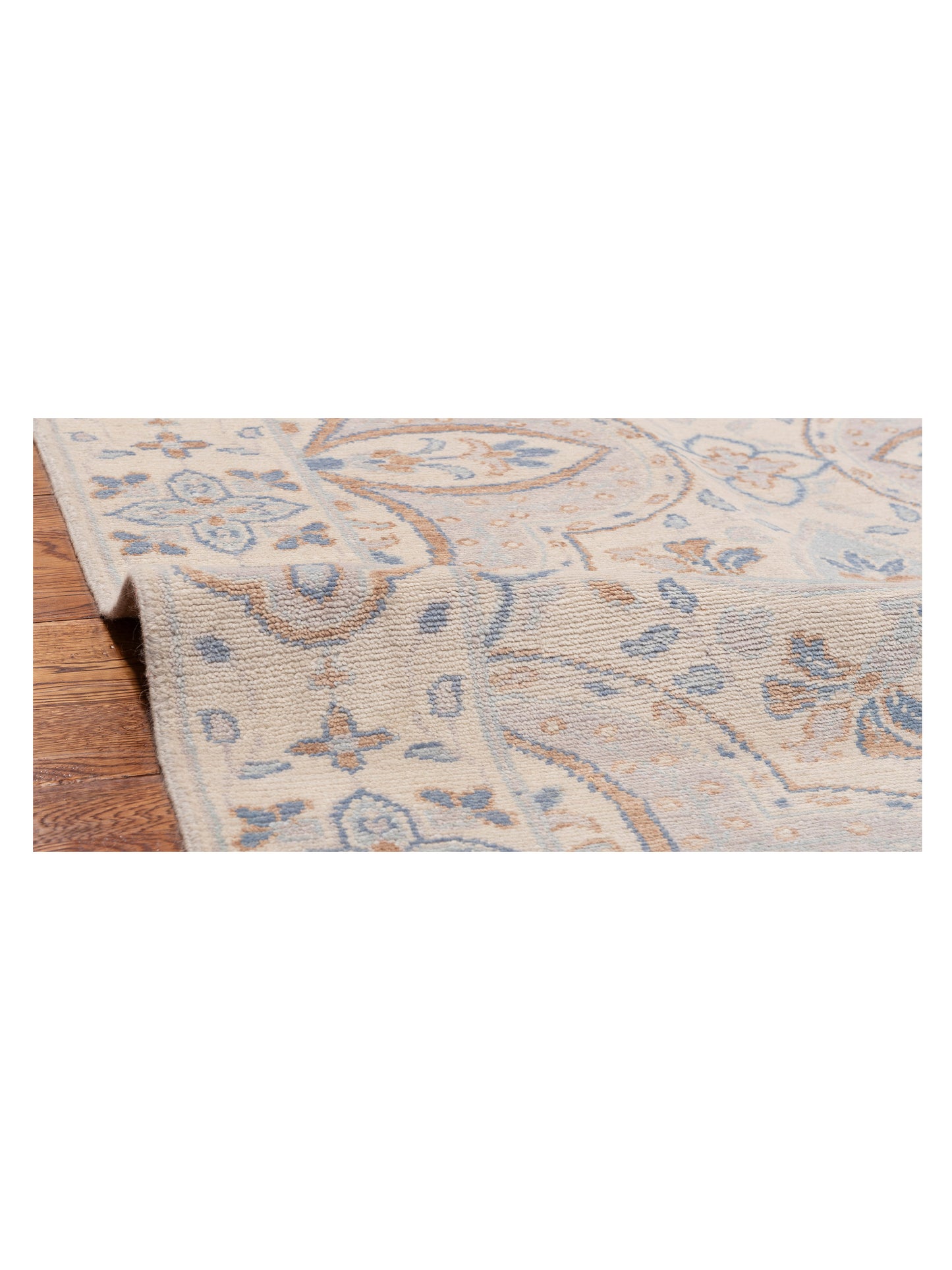 Andalusia 125893 Ivory Blue 9.3x11.10 Hand Knotted Rug