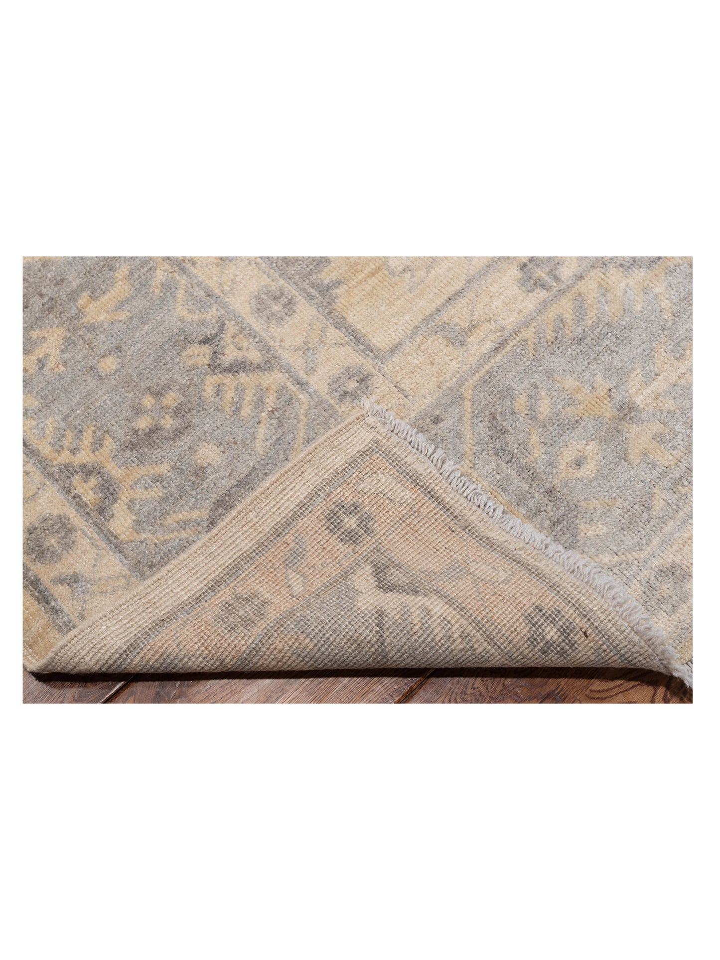 Anadol Oushak Nico Ivory Gray 8.2x9.11 Hand Knotted Rug