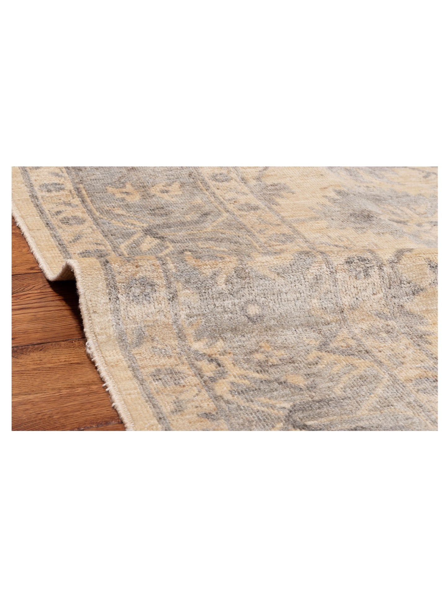 Angora Oushak 126016 Ivory Ivory 7.11x9.11 Hand Knotted Rug