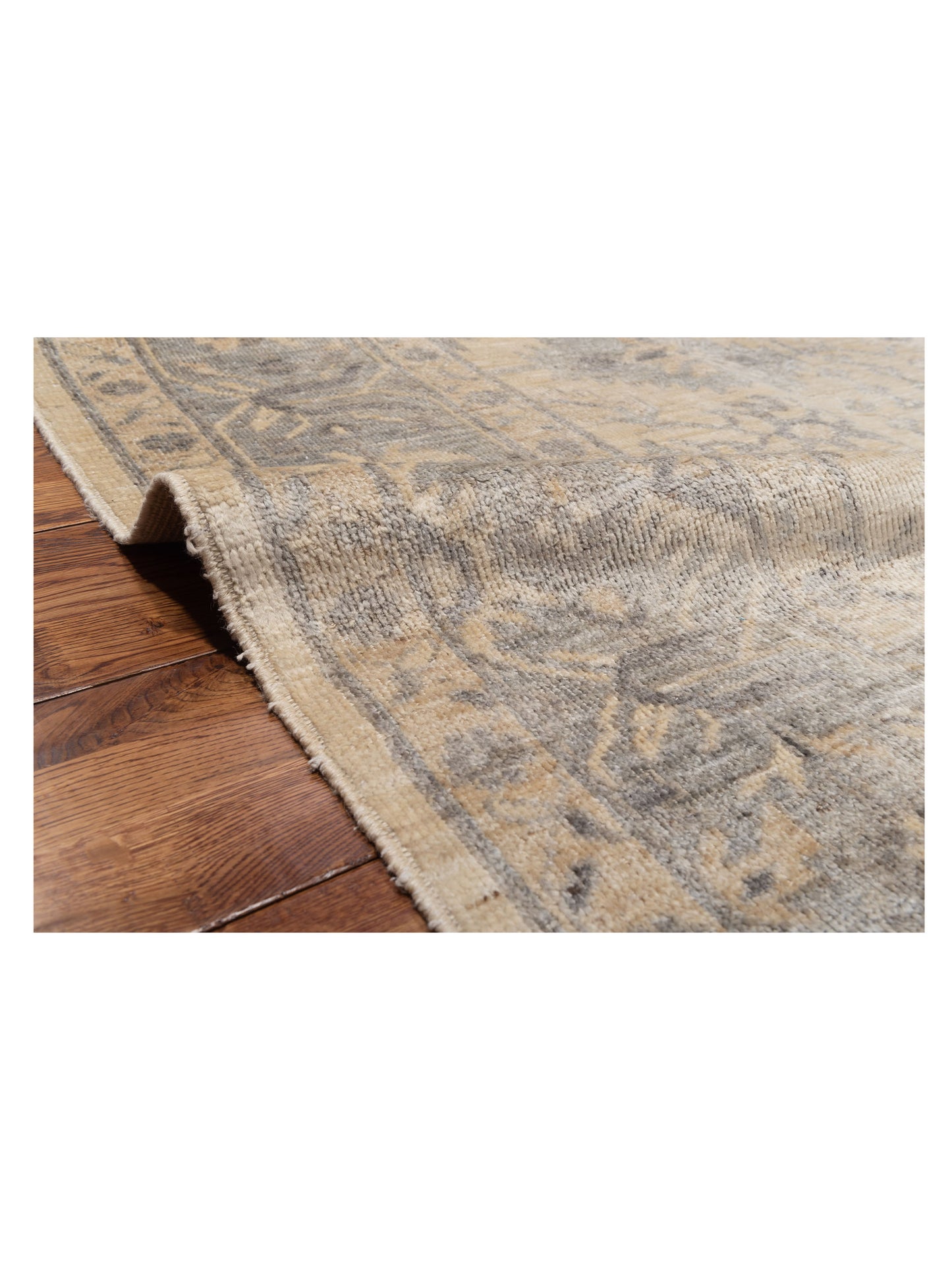 Angora Oushak 126016 Ivory Ivory 7.11x9.11 Hand Knotted Rug