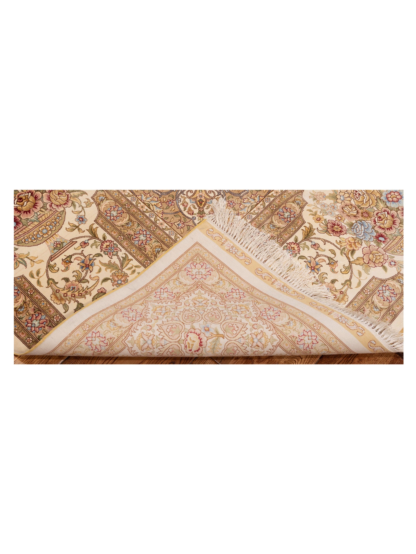 Elegance 126105 Ivory Ivory 9.1x12 Hand Knotted Rug