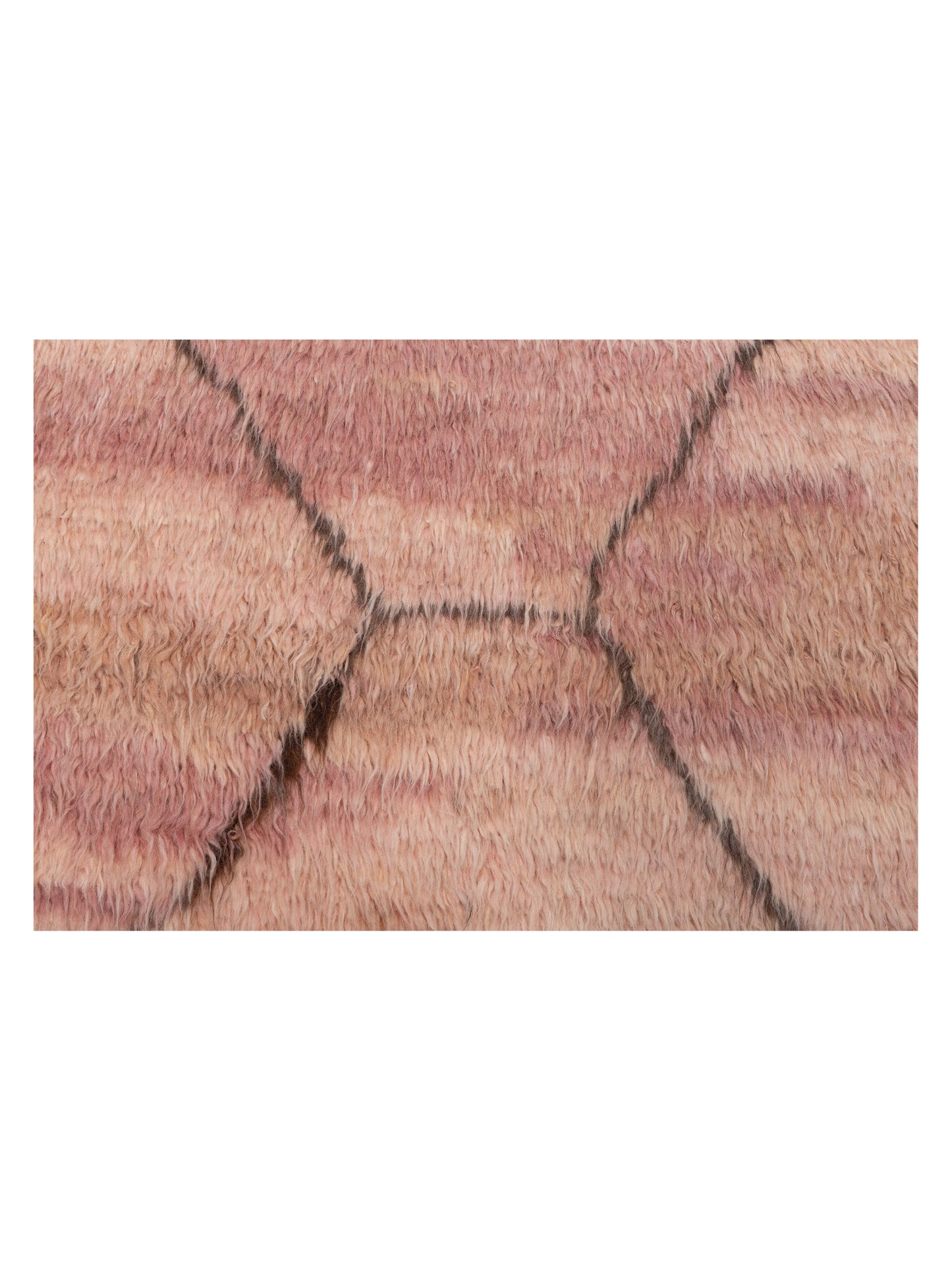 Berber Efes Pink Brown 9.5x11.7 Hand Knotted Rug