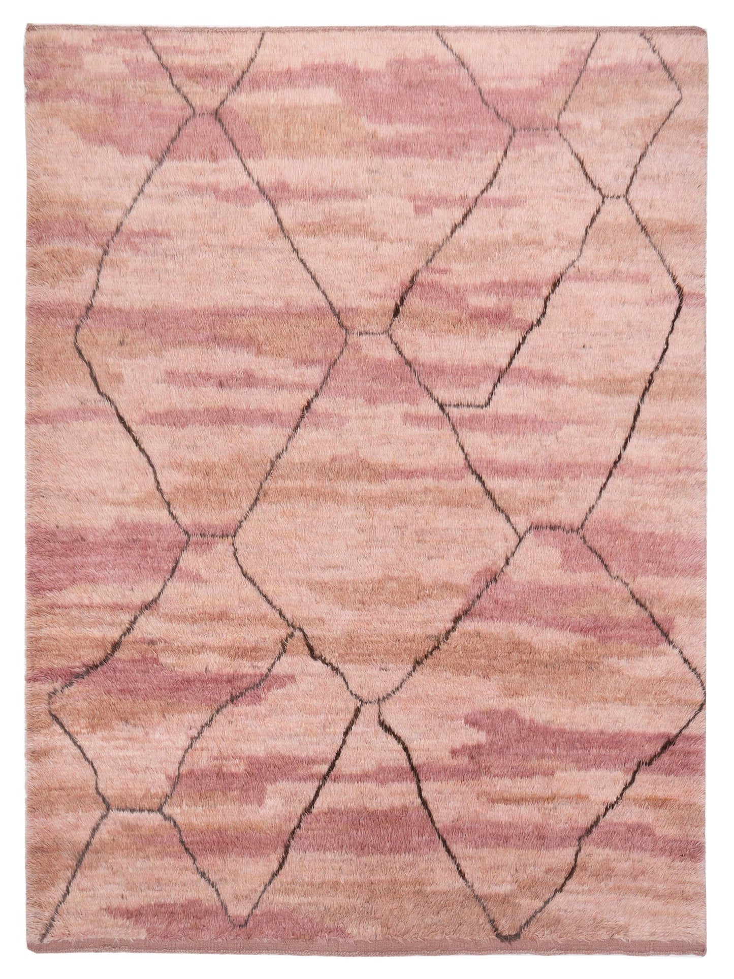 Pasha Berber Pink Brown Contemporary