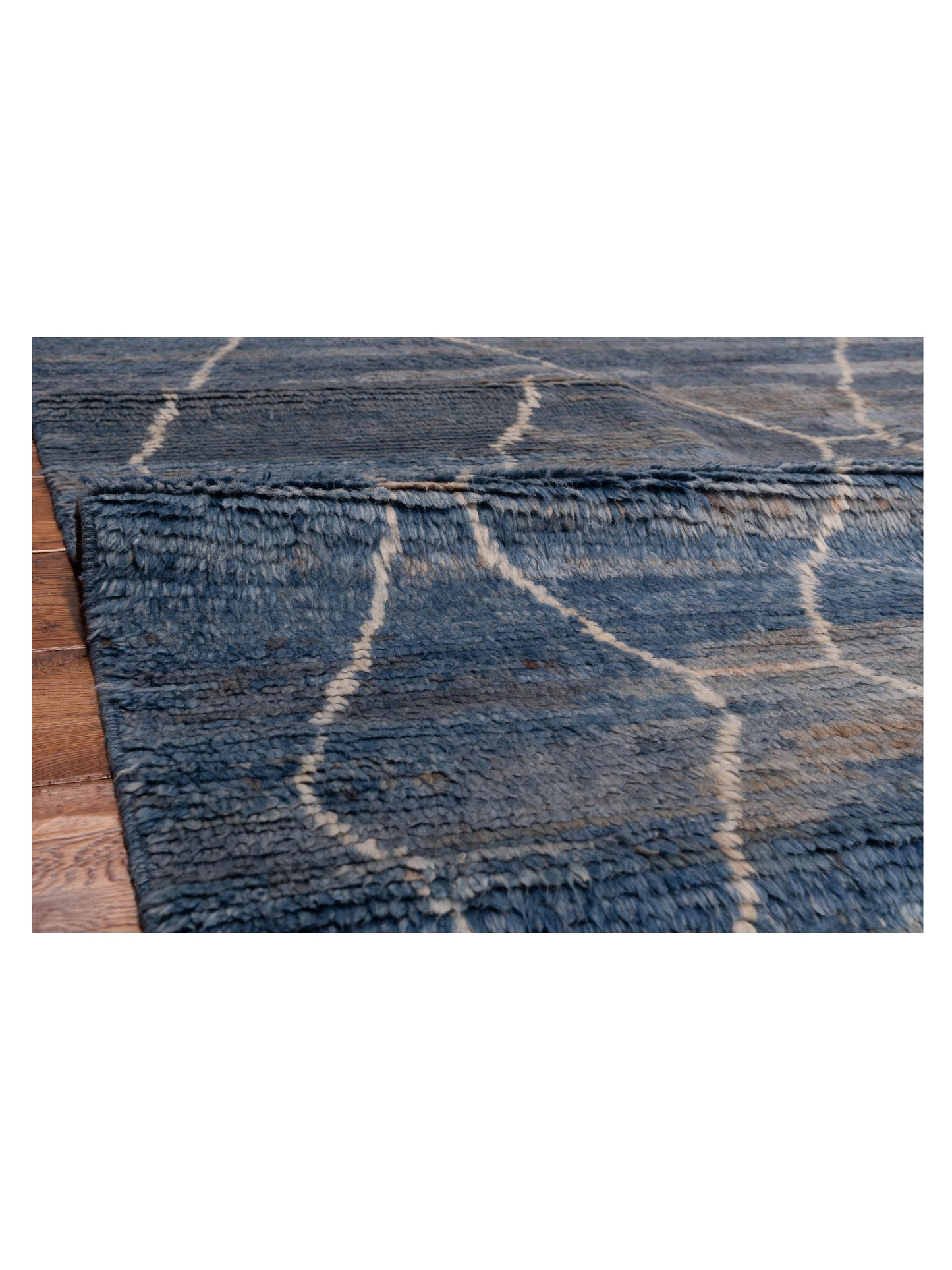 Berber Efes Indigo Indigo 6.4x9.4 Hand Knotted Rug