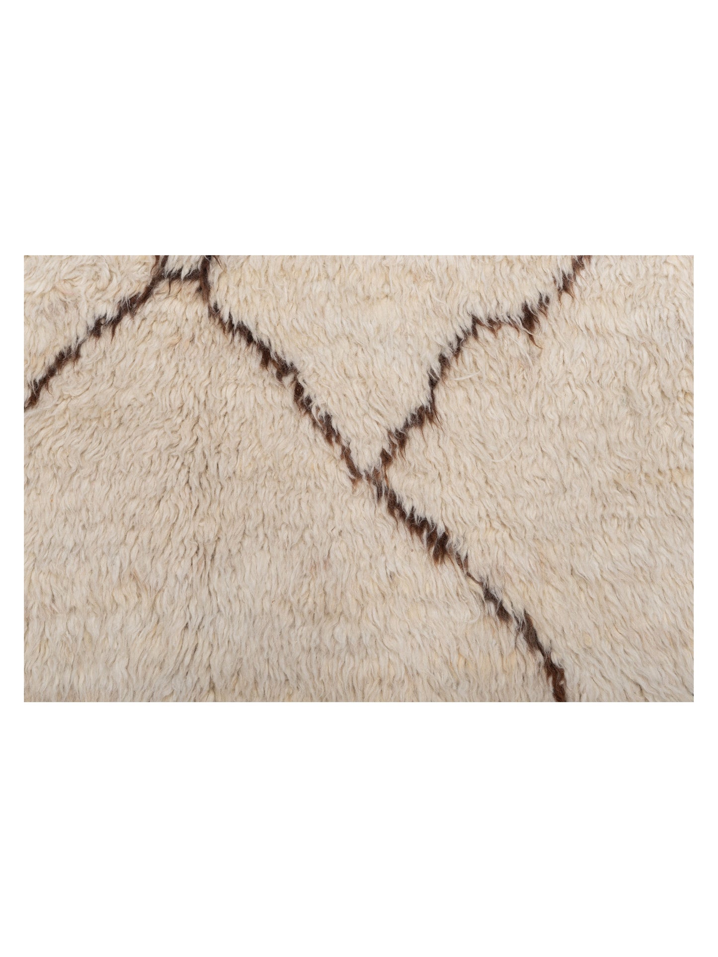 Berber Efes Ivory Brown 6.2x8.10 Hand Knotted Rug