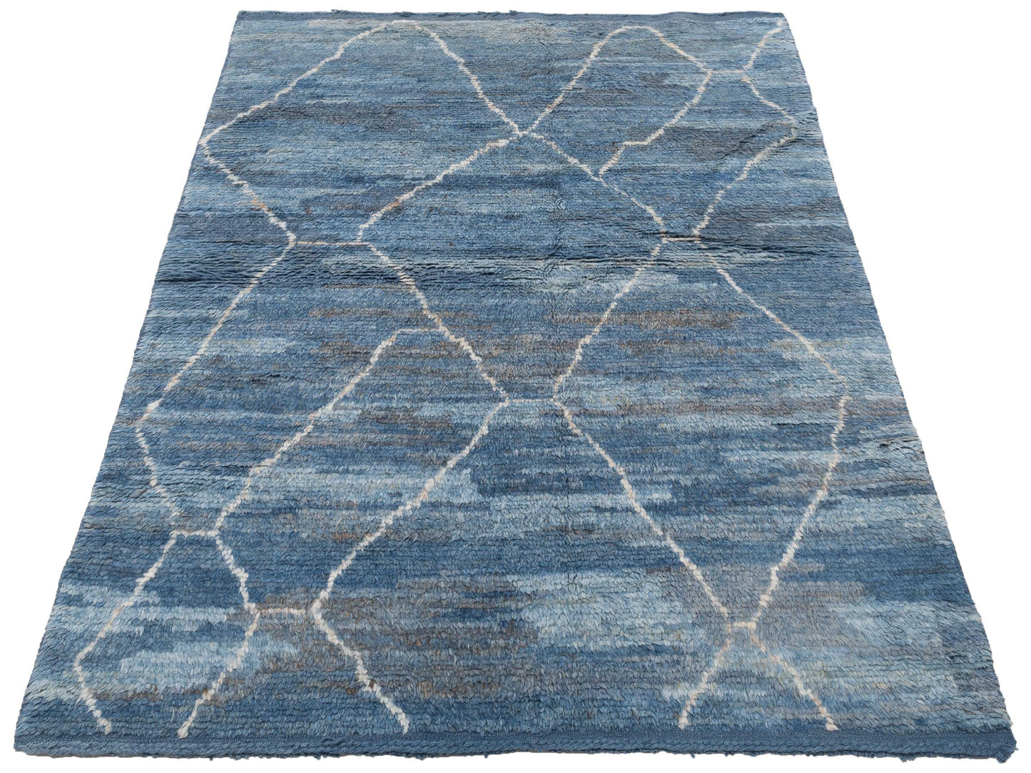 Berber Efes Indigo Indigo 5.4x8.6 Hand Knotted Rug