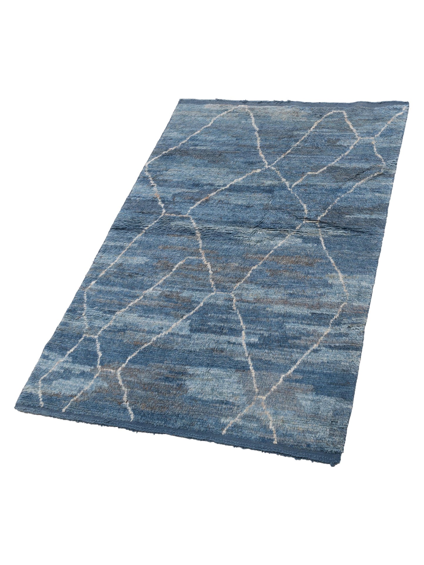 Berber Efes Indigo Indigo 5.4x8.6 Hand Knotted Rug