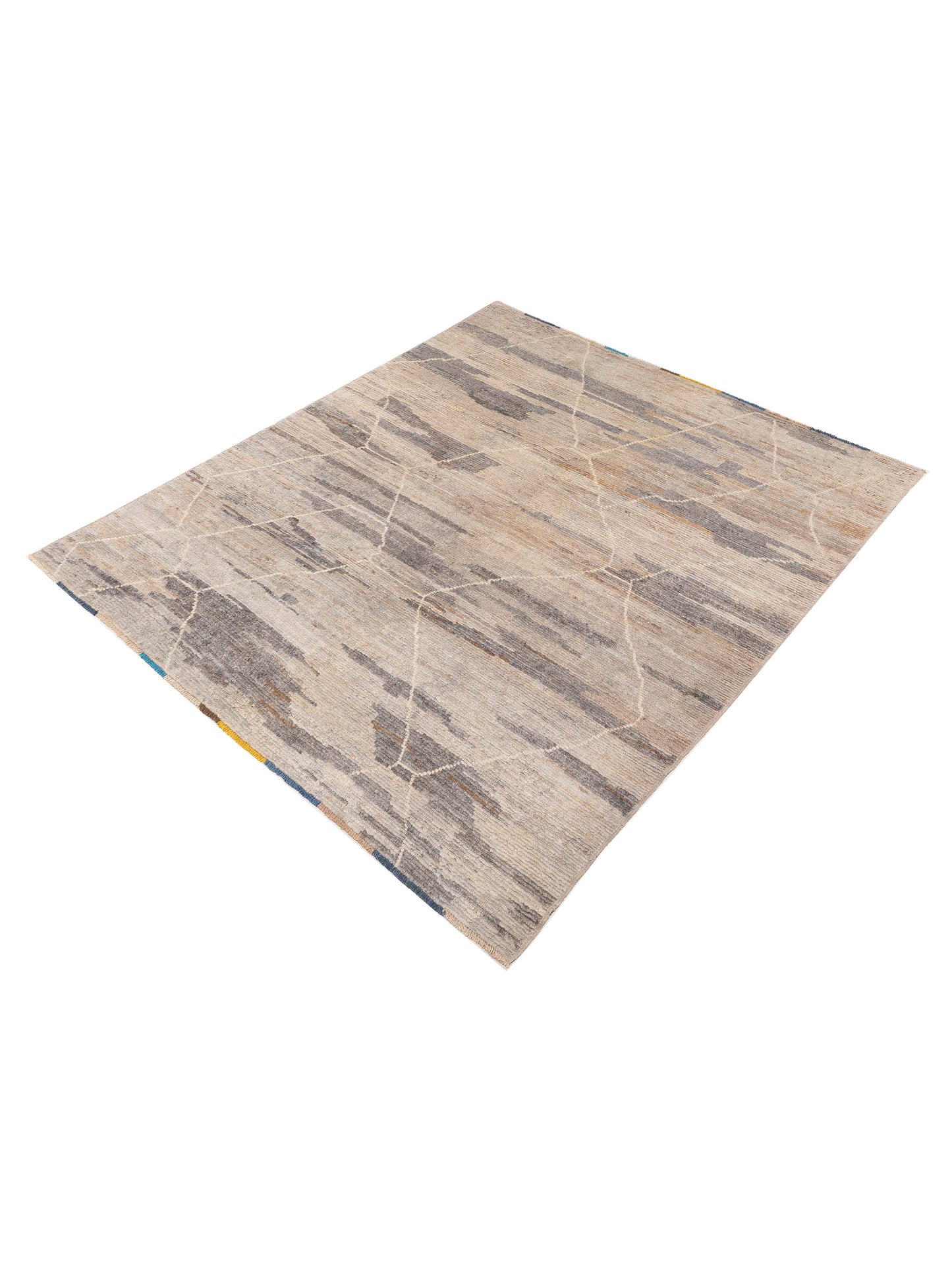 Berber Efes Silver Ivory 8.5x10 Hand Knotted Rug