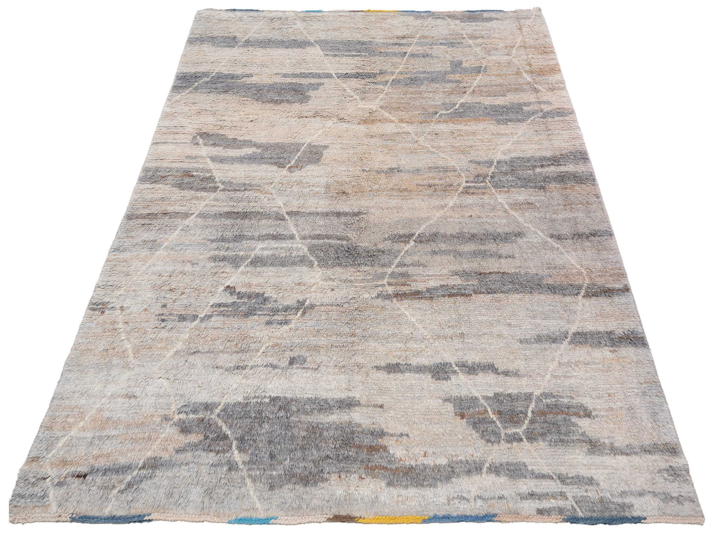 Berber Efes Silver Ivory 8.5x10 Hand Knotted Rug