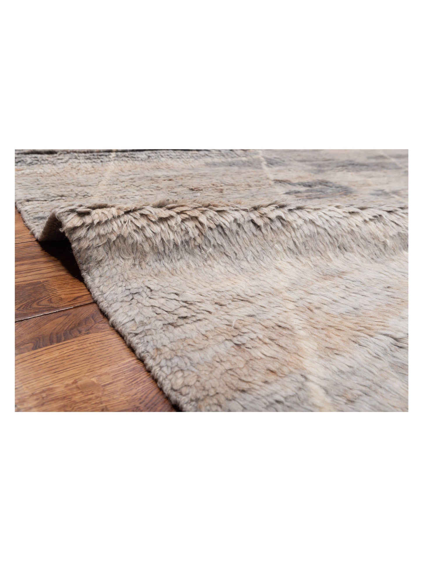 Berber Efes Silver Ivory 8.5x10 Hand Knotted Rug