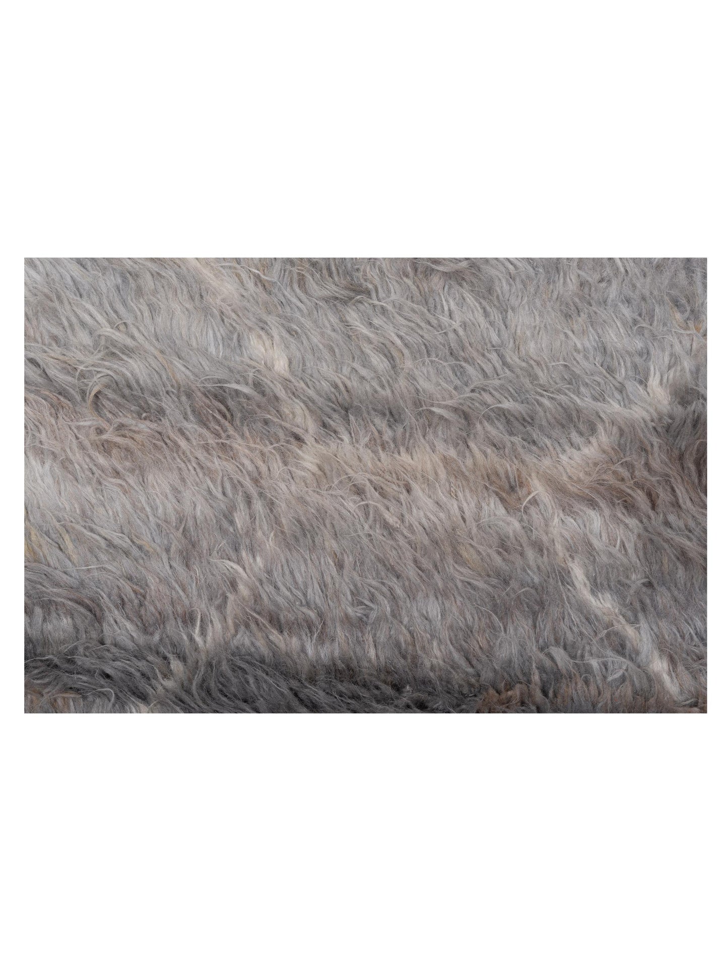 Berber Efes Gray Silver 9.1x11.1 Hand Knotted Rug