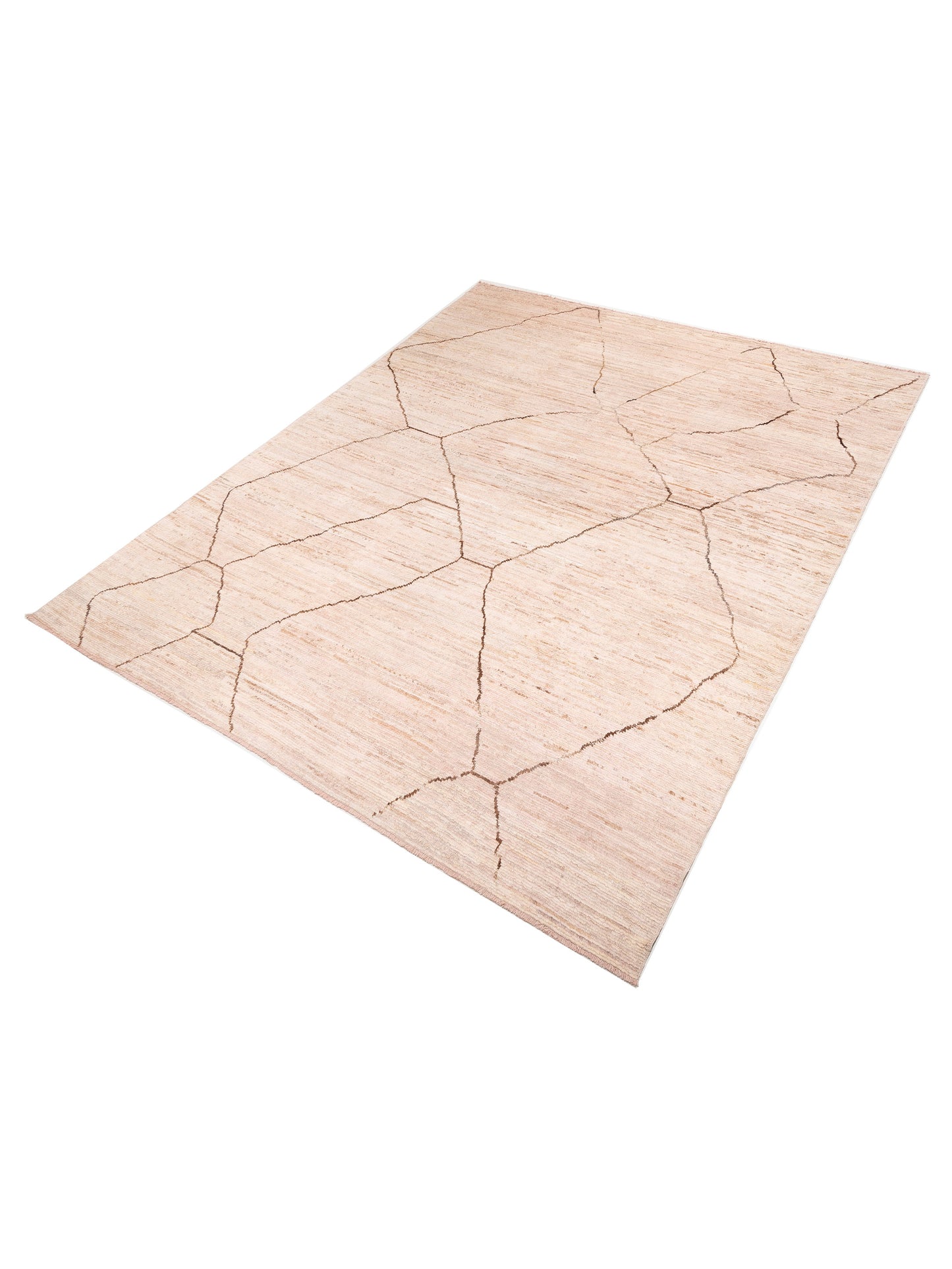 Berber Efes Dusk Pink Ivory 12.5x15.6 Hand Knotted Rug