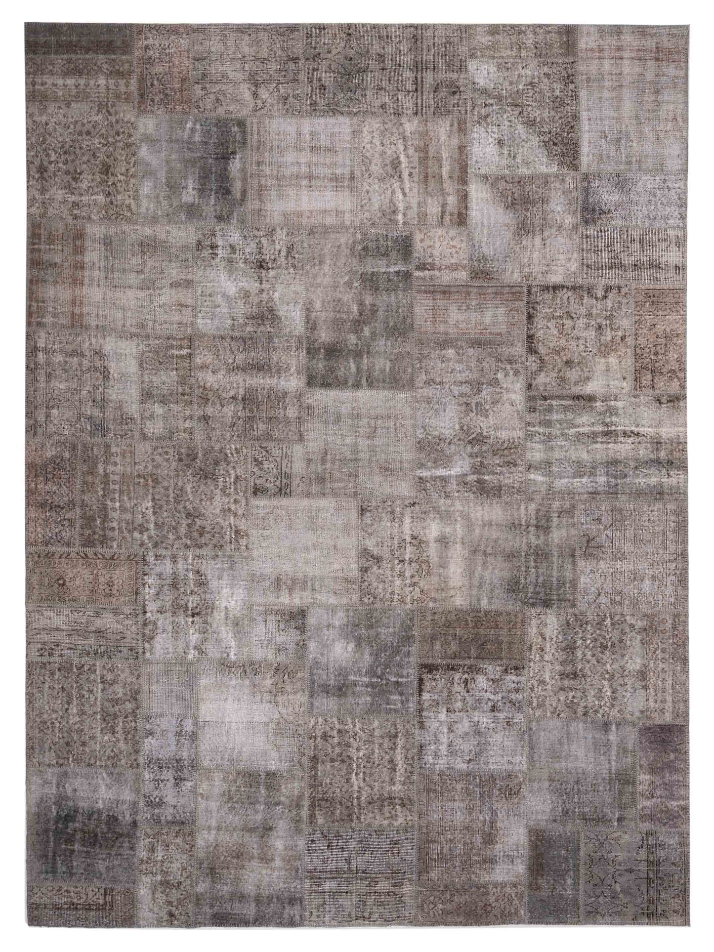 Pasha Turkish Vestige Patchwork Gray Contemporary
