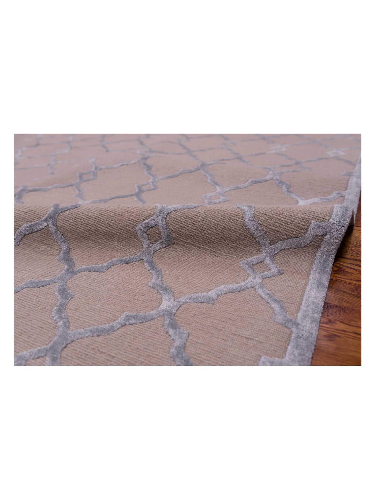 Tibetino 126632 Beige Blue 9.1x12 Hand Knotted Rug