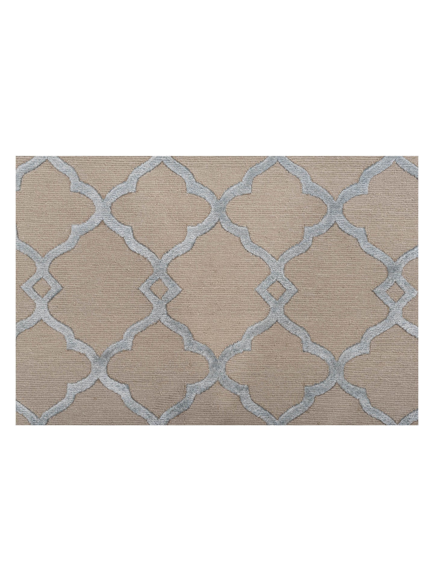 Tibetino 126634 Beige Blue 8.3x9.11 Hand Knotted Rug