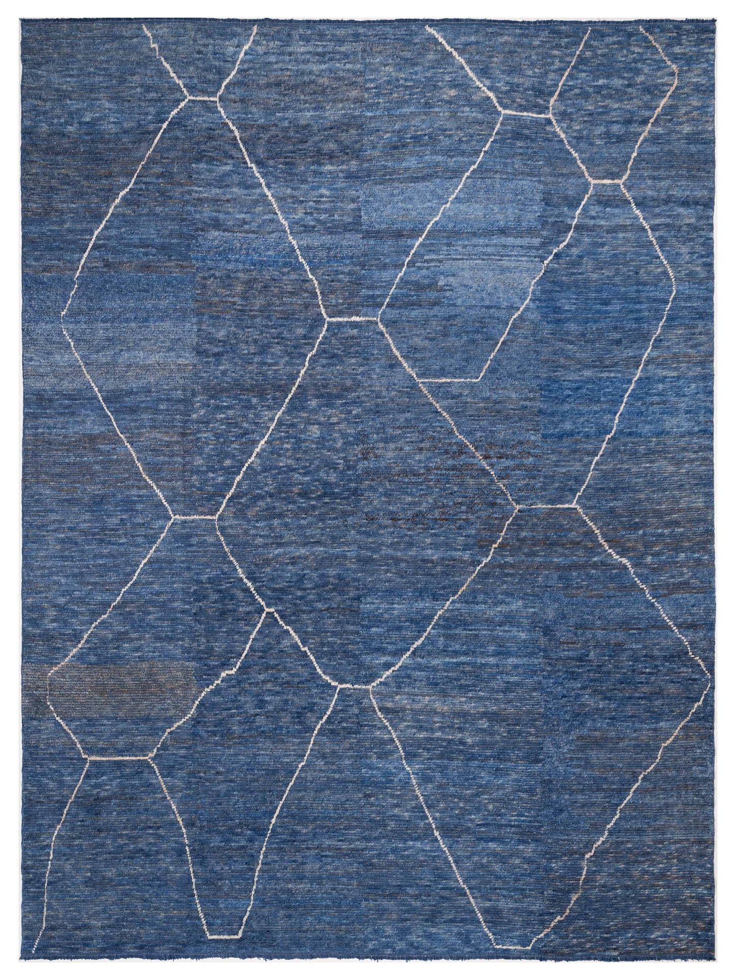 Pasha Berber Indigo Gray Contemporary