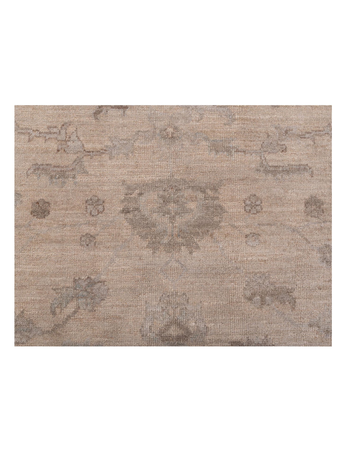 Angora Oushak 126753 Ivory Ivory 8x10 Hand Knotted Rug