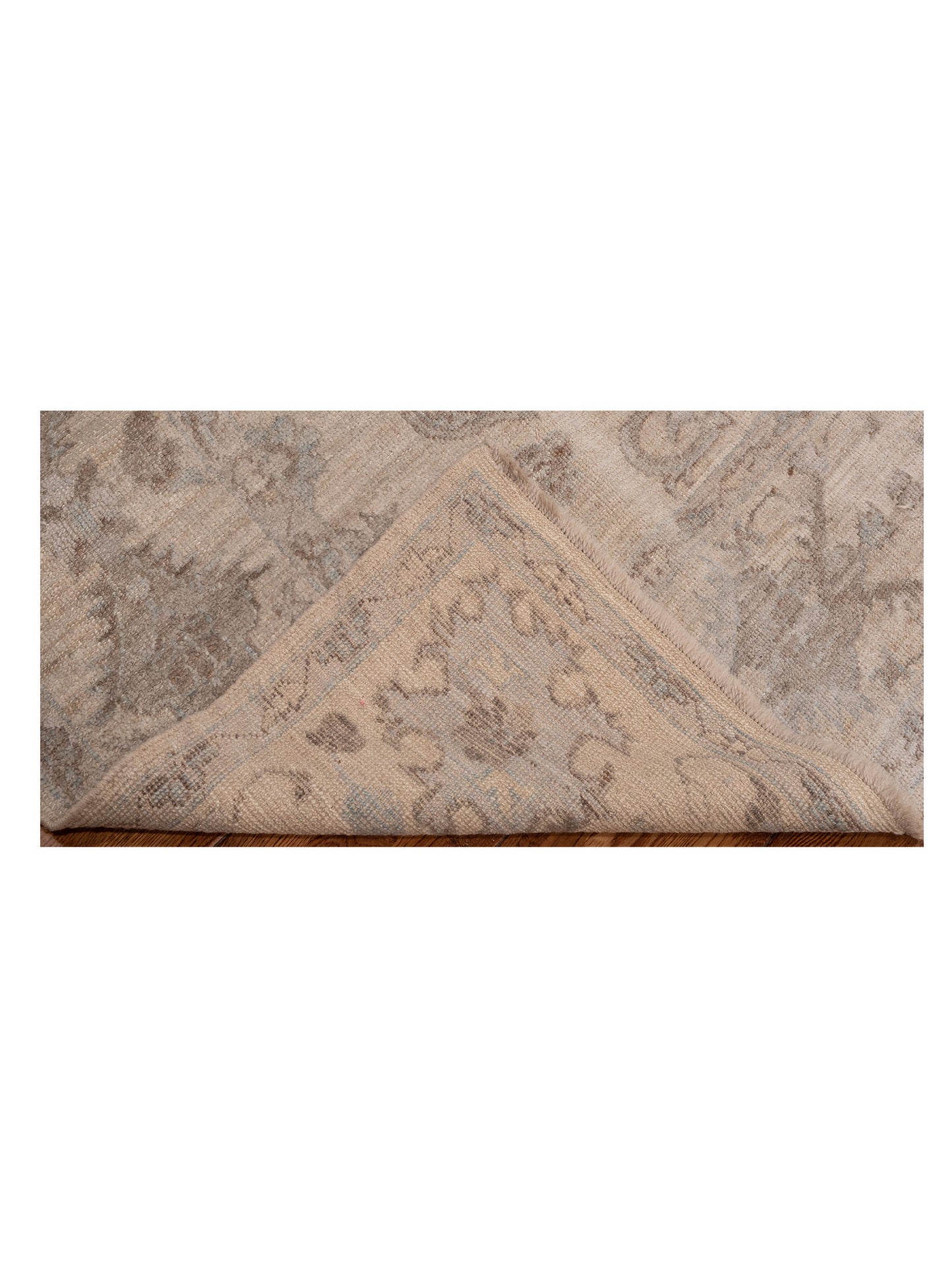 Angora Oushak 126753 Ivory Ivory 8x10 Hand Knotted Rug
