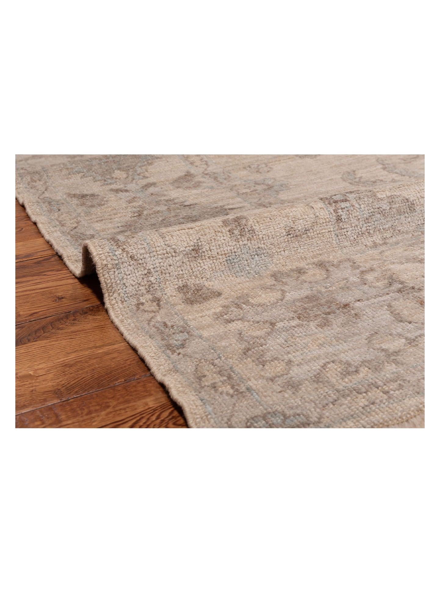 Angora Oushak 126753 Ivory Ivory 8x10 Hand Knotted Rug