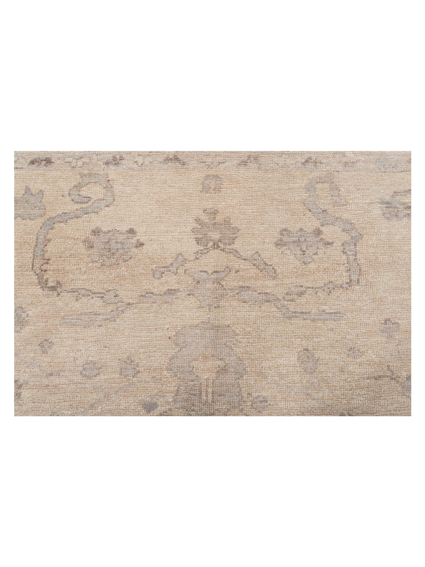 Angora Oushak 126763 Ivory Ivory 7.6x9.10 Hand Knotted Rug