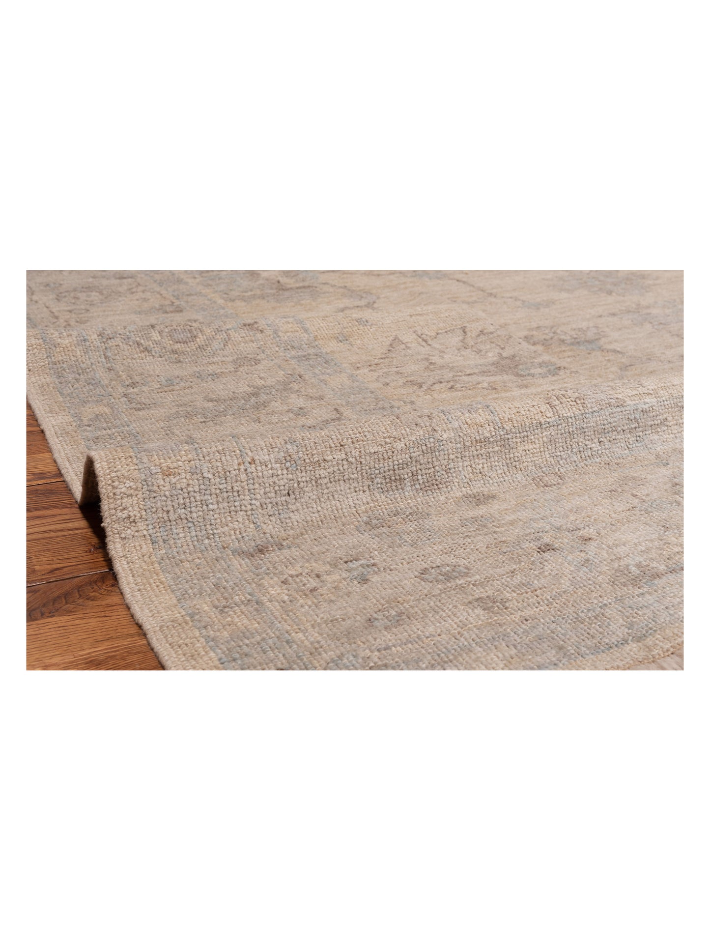 Angora Oushak 126769 Ivory Ivory 8.5x9.8 Hand Knotted Rug