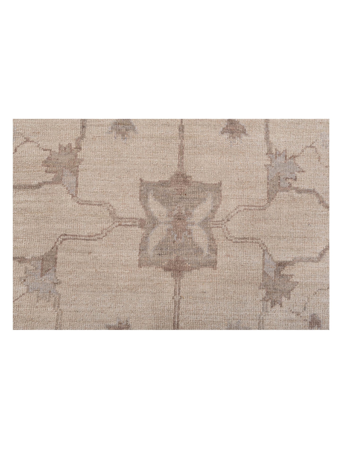 Angora Oushak 126772 Ivory Light Gray 9.10x13.11 Hand Knotted Rug