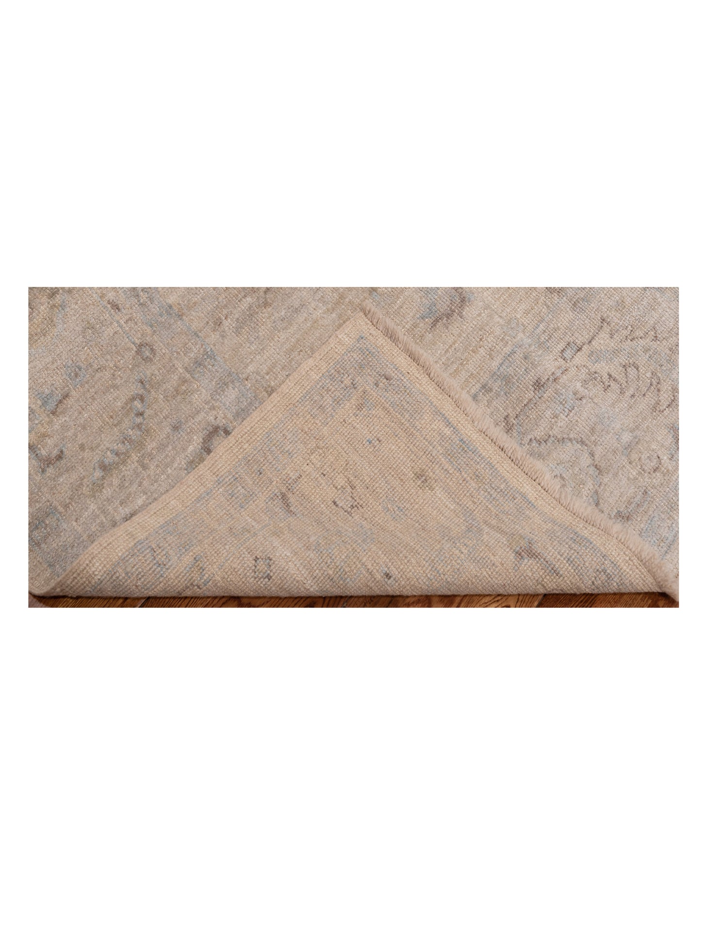 Angora Oushak 126782 Ivory Ivory 7.11x9.2 Hand Knotted Rug