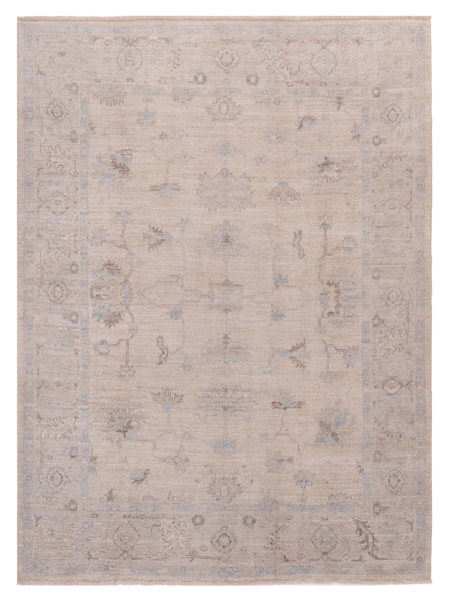 Anadol Angora Oushak  Ivory Ivory Traditional