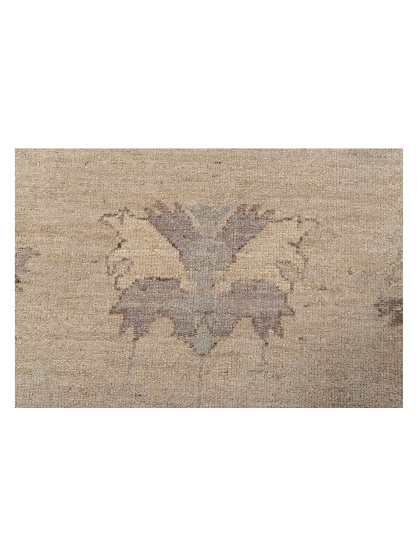 Angora Oushak 126794 Ivory Gray 9.9x13.3 Hand Knotted Rug