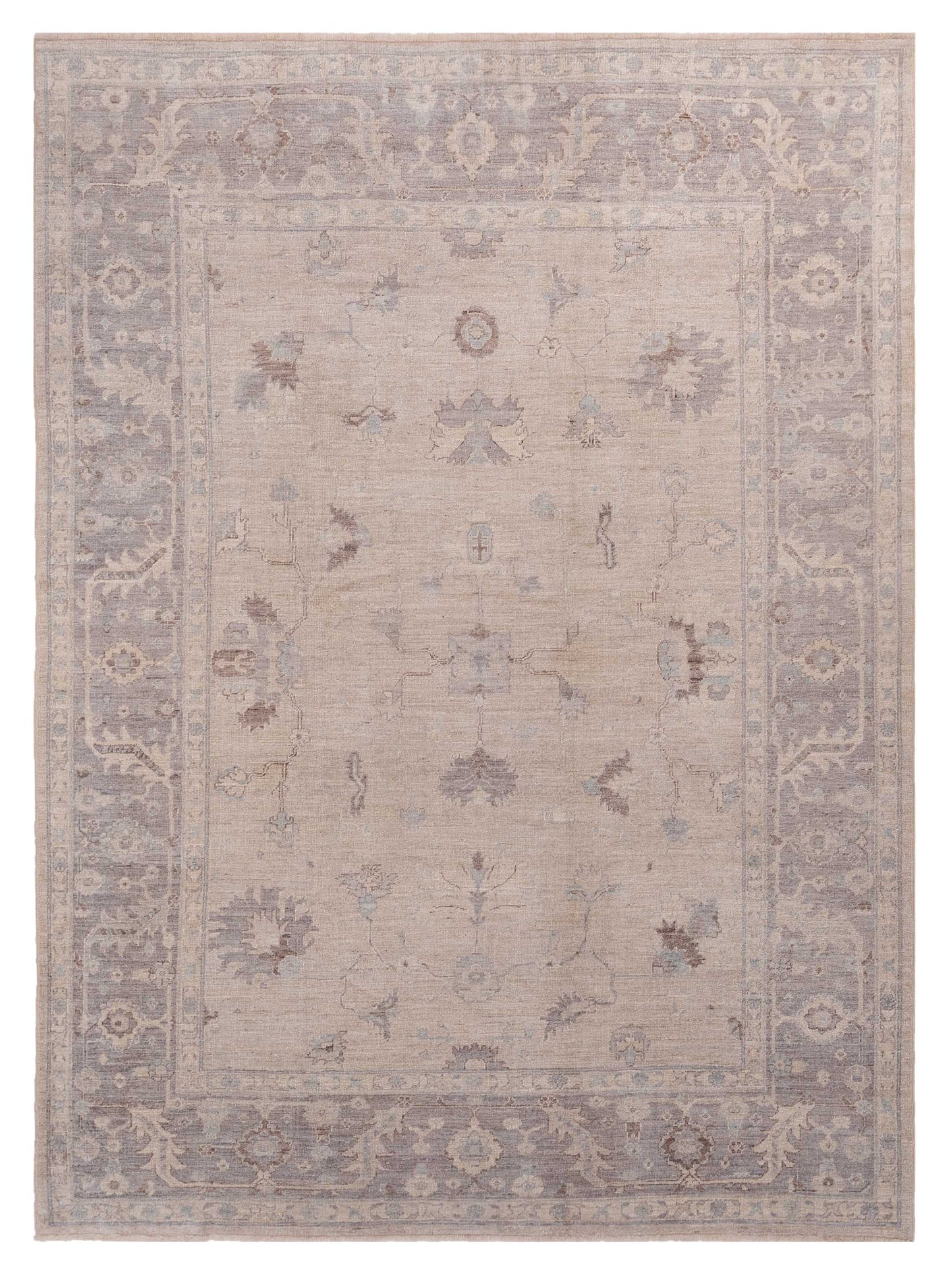 Anadol Angora Oushak  Ivory Gray Traditional