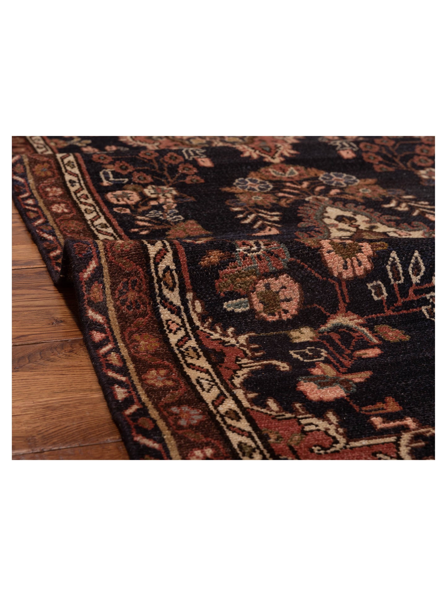 Old Anatolian 126814 Charcoal Brown 2.11x9.10 Hand Knotted Rug
