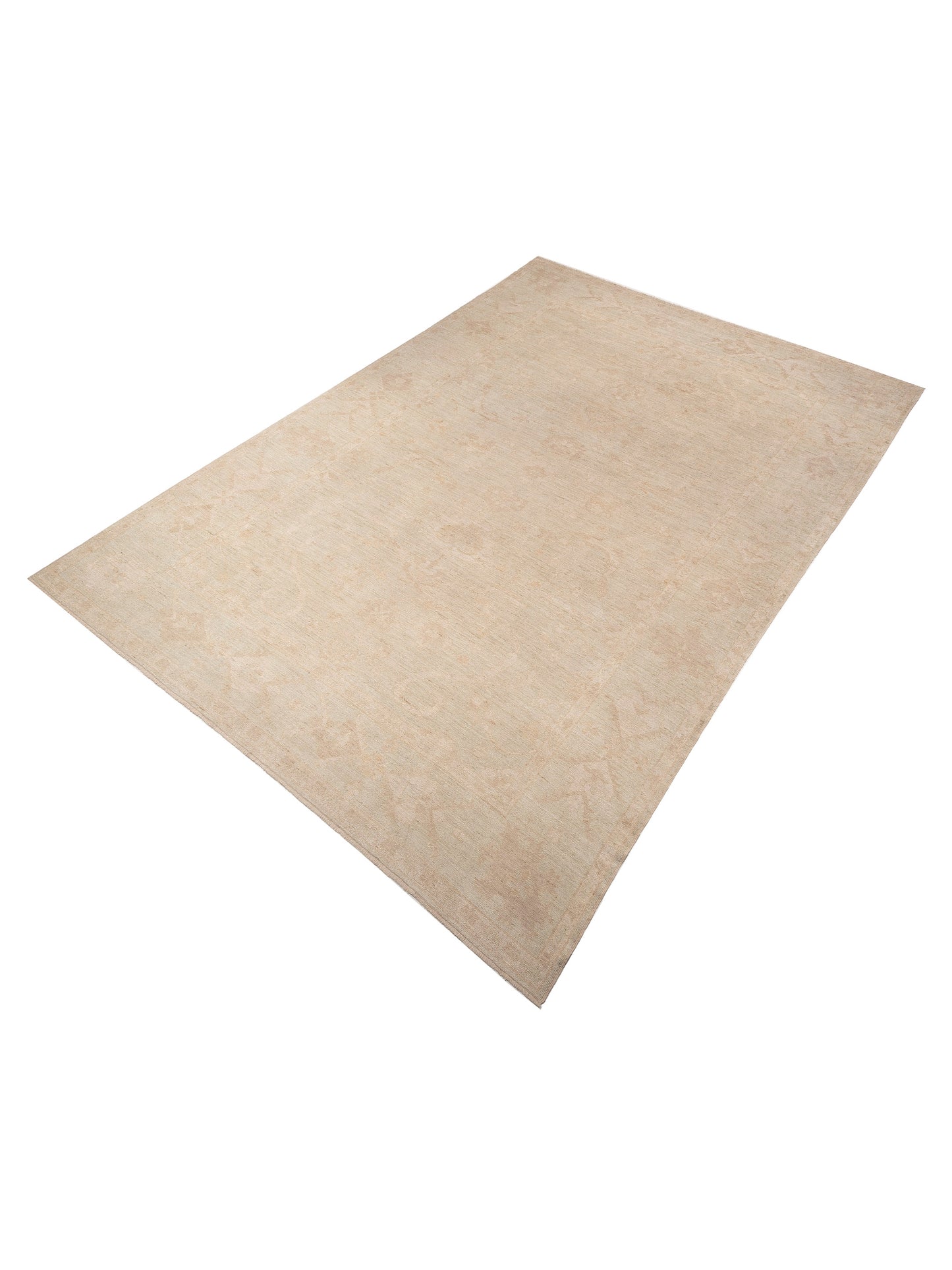Angora Oushak 126829 Green Green 13.1x19.6 Hand Knotted Rug