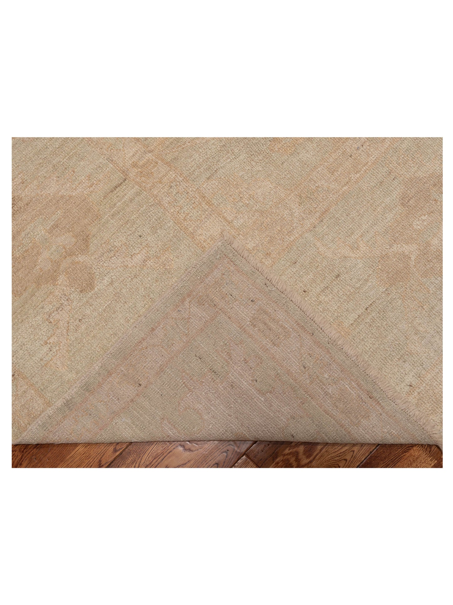 Angora Oushak 126829 Green Green 13.1x19.6 Hand Knotted Rug