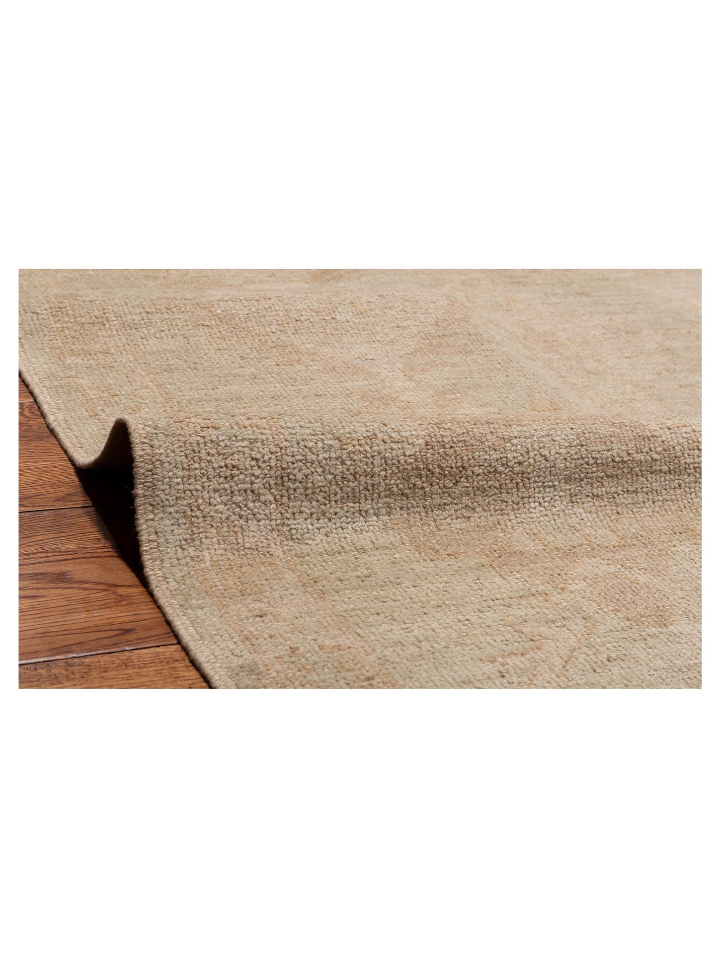 Angora Oushak 126829 Green Green 13.1x19.6 Hand Knotted Rug