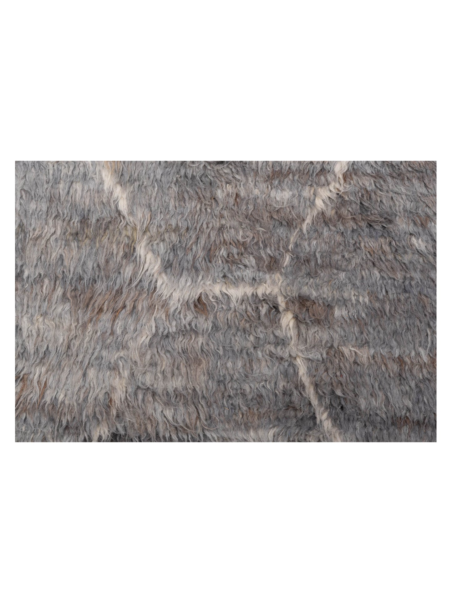 Berber Efes Gray Naturel 10.4x14.10 Hand Knotted Rug