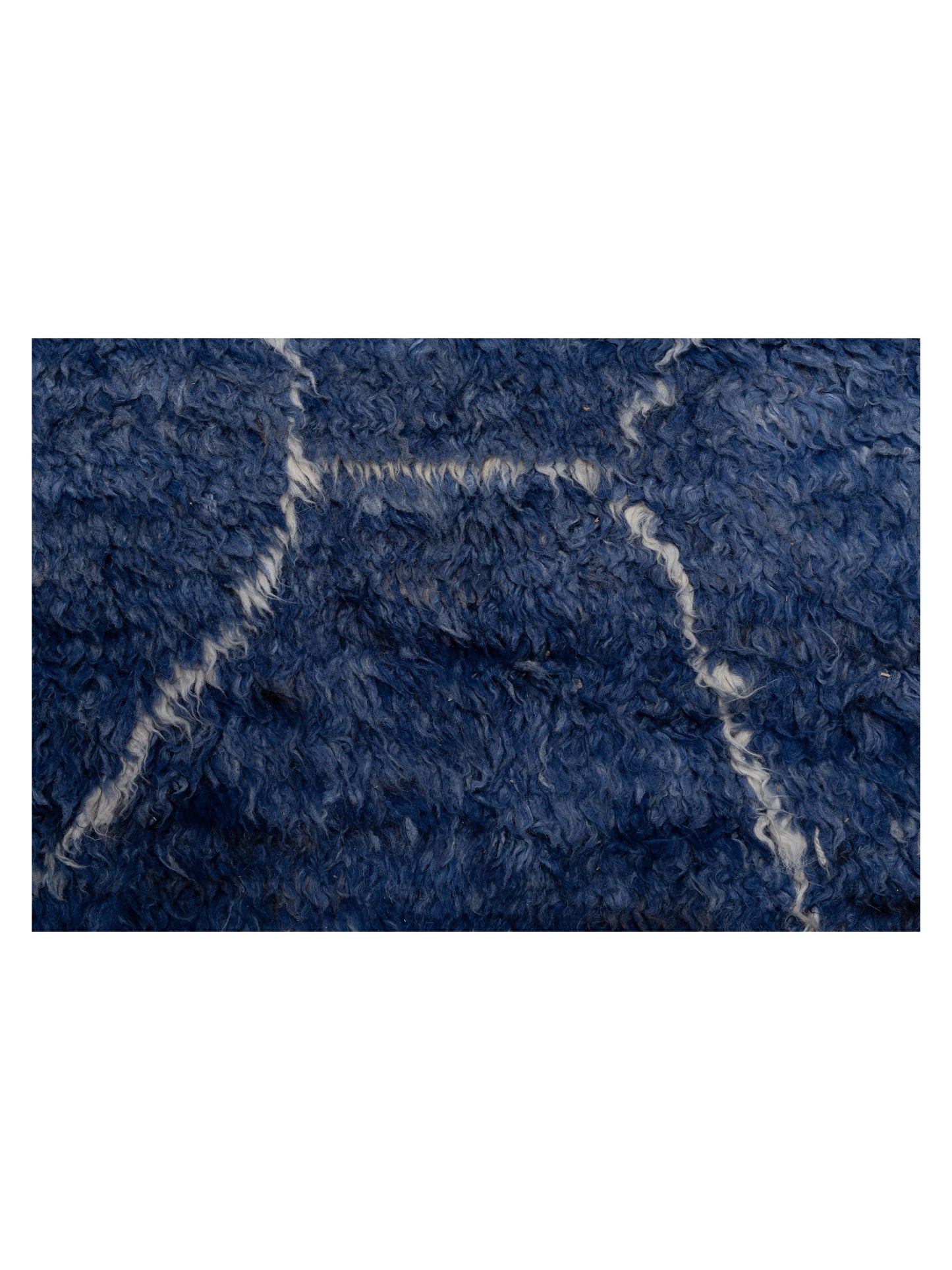 Berber Efes Indigo Ivory 12.4x16.8 Hand Knotted Rug