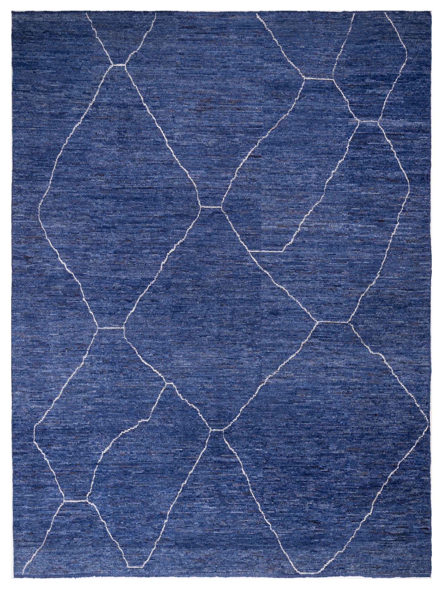 Pasha Berber Indigo Ivory Contemporary