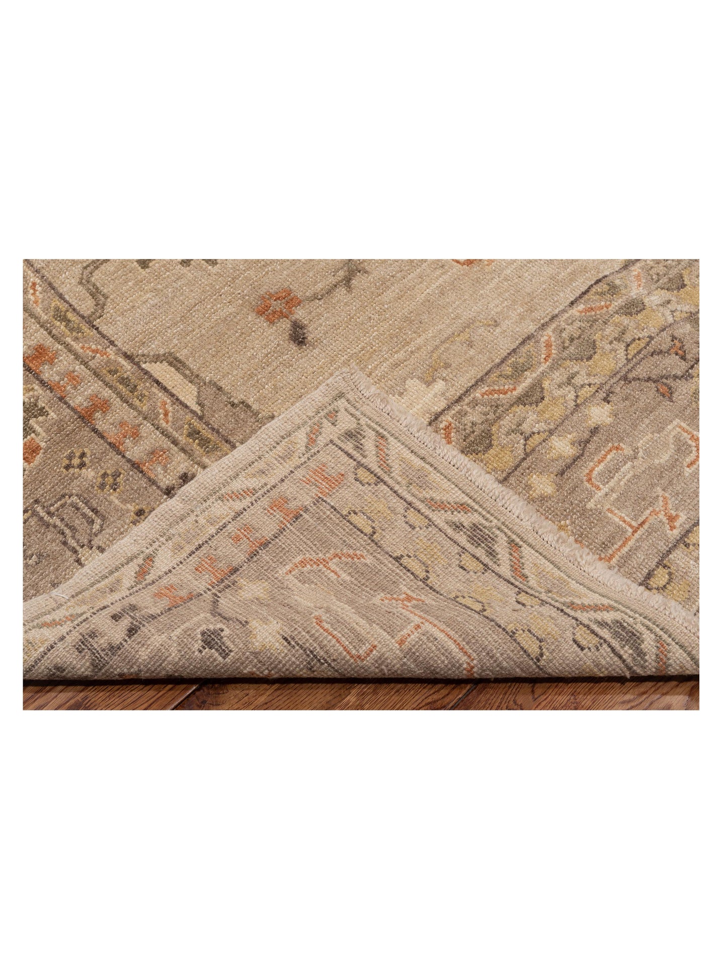 Angora Oushak 126889 Silver Gray 8.1x9.7 Hand Knotted Rug